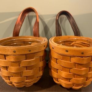 2 Longaberger XS Gatehouse Baskets